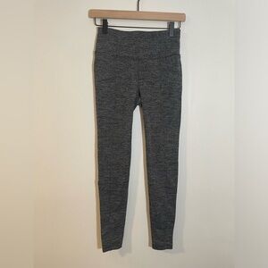 Athleta Herringbone Gray Elevated Legging Pants Size XS Pockets Thick Quality
